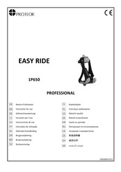 PROTEOR EASY RIDE 1P650 Gebruikershandleiding