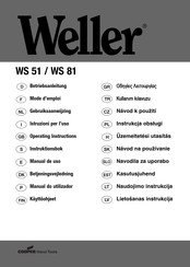 Weller WS 81 Gebruiksaanwijzing