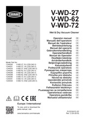 Tennant V-WD-27 Gebruikershandleiding