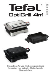 TEFAL OptiGrill 4in1 Instructies Voor Gebruik