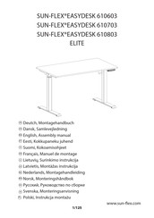 Sun-Flex EASYDESK 610603 Montagehandleiding