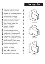 Hansgrohe FixFit S 26888 Series Gebruiksaanwijzing