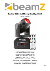 Beamz Panther 15 Pocket Moving Head Spot LED Gebruiksaanwijzing
