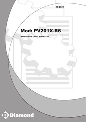 Diamond PV201X-R6 Installatie, Gebruik En Onderhoud