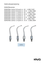 KaVo SONICflex cariex 71 A Gebruiksaanwijzing