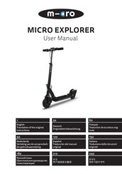 Micro EXPLORER Oorspronkelijke Gebruiksaanwijzing