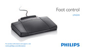 Philips Foot control LFH2210 Gebruikershandleiding