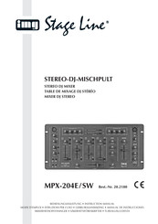 IMG STAGELINE 20.2180 Gebruiksaanwijzing