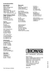 Thomas SUPER 30 S AQUAFILTER Gebruiksaanwijzing
