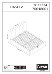 Jysk HASLEV 70048001 Handleiding