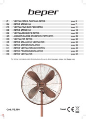 Beper VE.150 Gebruiksaanwijzing