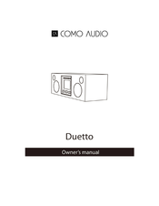 COMO AUDIO Duetto Handleiding