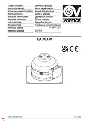 Vortice CA 150 Q MD E W Instructieboekje