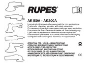 Rupes AK200A Handleiding Voor Gebruik En Onderhoud