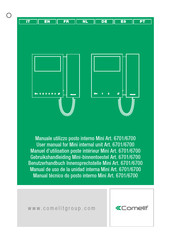 Comelit 6701 Gebruikshandleiding