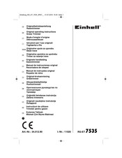 EINHELL 34.012.90 Originele Handleiding