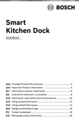 Bosch Smart Kitchen Dock XSDB10 Series Informatiebrochure