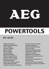 AEG Powertools EX 125 ES Oorspronkelijke Gebruiksaanwijzing