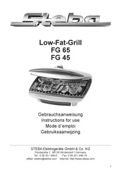 Steba Low-Fat Grill FG 65 Gebruiksaanwijzing