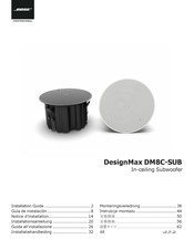 Bose Professional DesignMax DM8C-SUB Installatiehandleiding