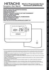 Hitachi ATW-RTU-02 Installatiehandleiding