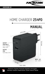 ANSMANN Home Charger 254PD Gebruiksaanwijzing