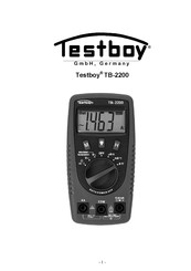 Testboy TB-2200 Gebruiksaanwijzing