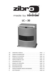 Toyotomi Zibro LC 300 Gebruiksaanwijzing