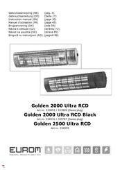 EUROM Golden 2000 Ultra RCD Gebruiksaanwijzing