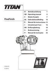 Titan FineFinish Gebruikshandleiding