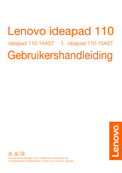 Lenovo ideapad 110-14AST Gebruikershandleiding