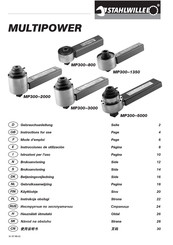 Stahlwille MULTIPOWER MP300-2000 Gebruiksaanwijzing