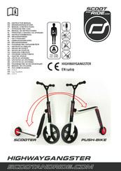 SCOOT AND RIDE HIGHWAYGANGSTER Gebruiksaanwijzing