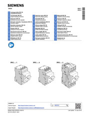 Siemens SIRIUS 3RV2 4 Series Originele Handleiding