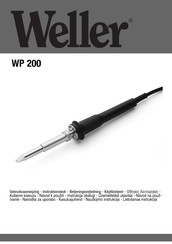 Weller WP 200 Gebruiksaanwijzing