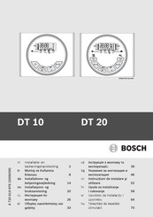 Bosch DT 20 Installatie- En Bedieningshandleiding