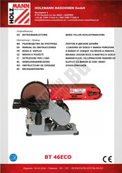 Holzmann BT 46ECO Gebruiksaanwijzing