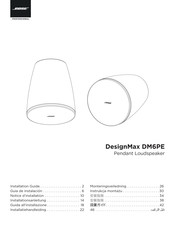 Bose Professional DesignMax DM6PE Installatiehandleiding