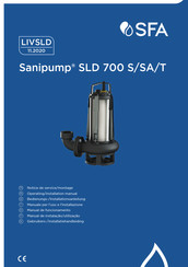 SFA Sanipump SLD 700 SA Installatiehandleiding