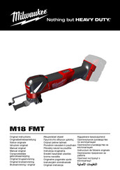 Milwaukee M18 FMT Oorspronkelijke Gebruiksaanwijzing