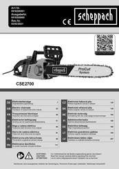 Scheppach CSE2700 Vertaling Van De Originele Gebruiksaanwijzing