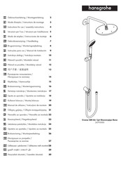 Hansgrohe Croma 280 Air 1jet Showerpipe Reno 26793000 Gebruiksaanwijzing