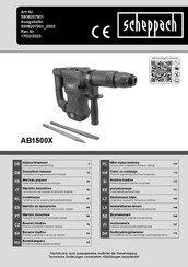 Scheppach AB1500X Gebruikshandleiding