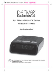 Denver Electronics CR-419 MK2 Gebruiksaanwijzingen