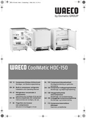 Dometic GROUP WAECO CoolMatic HDC-150 Montagehandleiding En Gebruiksaanwijzing