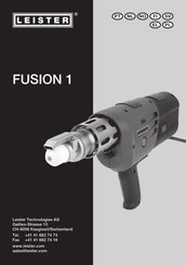 Leister FUSION 1 Gebruikershandleiding