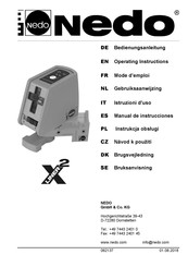 Nedo X-Liner 2 Gebruiksaanwijzing