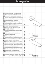 Hansgrohe MyCube XL 71012000 Gebruiksaanwijzing