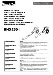 Makita BHX2501 Gebruiksaanwijzing