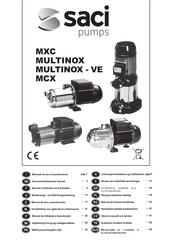 Saci pumps MXC 80/36 Handleiding Voor Gebruik En Onderhoud